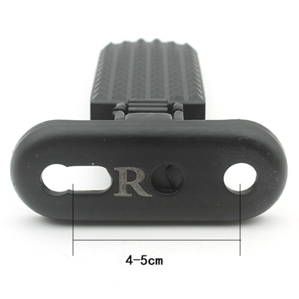 Pioli per bici in lega di alluminio per scooter elettrico, pedali antiscivolo con design pieghevole, 78 x 75 mm, compatibili con E-for Bike e veicoli mobili, nero