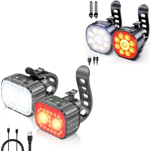 Cuvccn Q4 Bike Lights 8+12 Modes + Q9 Bike Lights 8+7 Modes Cover