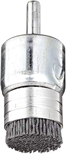 Image of Weiler 11170 Nylox 1 inch Diameter, 120 Grit, Silicon Carbide Bristles, Banded End Brush, Made in the USA