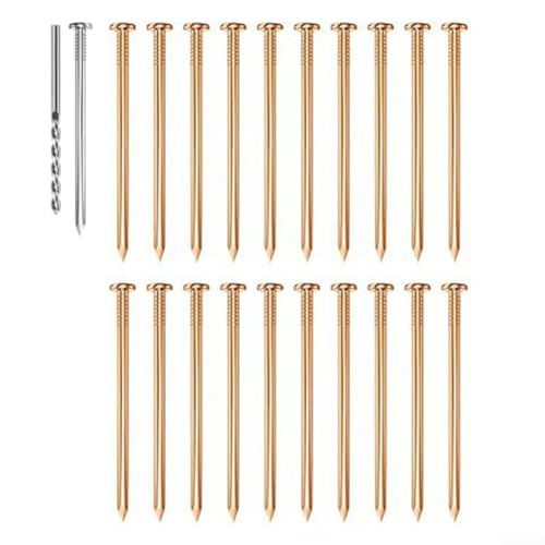 El kit de uñas de cobre optimiza tu proceso de jardinería eliminando eficazmente las raíces y tocones de los árboles (20 piezas)