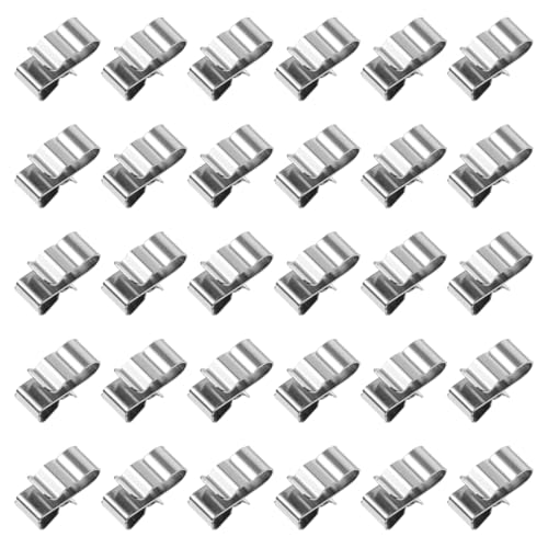 50 Pièces -fil Clip De Fil Pinces En Pinces à Panneaux Pinces à Double Fil Pince à Fil Métallique Pince En Fil D'acier Acier Inoxydable Pince De Panneau Un Camion