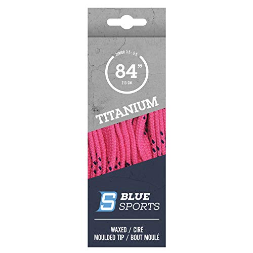 Blue Sports Schnürsenkel gewachst laces Eishockey Hockey (pink, 304cm / 120)