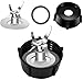 Poweka Piezas de Repuesto Compatible con Licuadora Oster Osterizer Kit de Reemplazo de Accesorios para Licuadora - Cuchilla 4 Puntas 4961 con Base de Batidora de Vaso y Anillo de Sellado