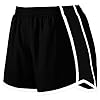 Augusta Sportswear Women's Standard Junior Fit Pulse Team Short, Black/Black/White, Medium