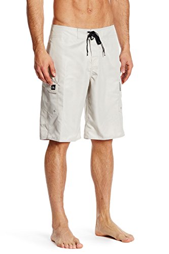 Quicksilver Manic - Pantalones cortos de surf para hombre, plateado, 27