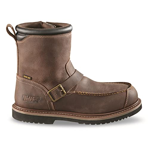 Guide Gear Uplander Men’s Side Zip Hunting Boots Waterproof Leather Shoes3