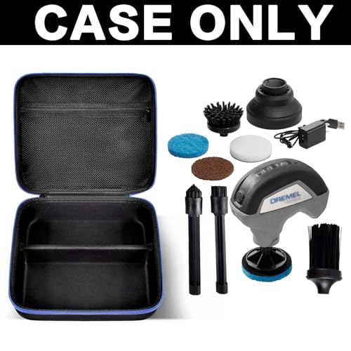 Image of PAIYULE Case for Dremel Versa Power Scrubber Kit Cleaning Tool PC10-07 / PC360-5 Grout Brush, Bathroom Shower Scrub Kitchen & Bathtub Cleaner Holder for More Kinds Spin Scrubbers, Sponge Pads(Box Only)