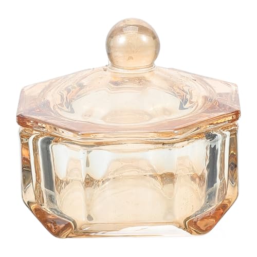 FRCOLOR ネイル アート カップ グラス ネイル 皿 蓋付き ネイル 皿 ボウル グラス ネイル 皿 カップ ネイル 皿 アクリル ネイル ネイル マニキュア 用具 グラス ネイ