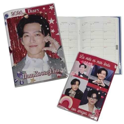 ナムグンミン 2026 ダイアリー 手帳 A6サイズ カレンダー 韓流 グッズ fx316-34