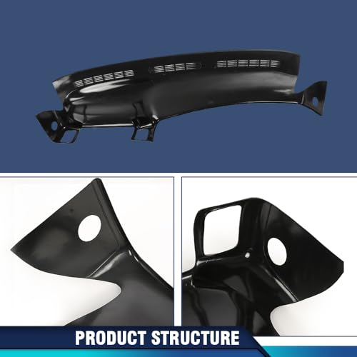PIT66 Dashboard Cover Compatible with 2002-2006 Chevy Avalanche/Fit 2001-2006 GMC Yukon/XL Denali/Fit Chevy Silverado 3500/GMC Sierra 3500 Dash Panel Black
