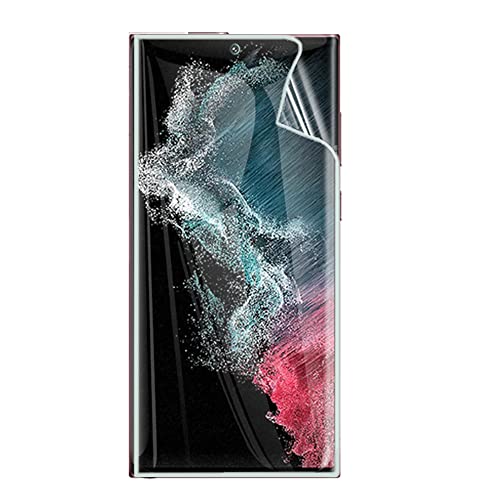 2 Stk Hydrogel Film Für Samsung Galaxy S22 Ultra 5G SM-S908B 6.8inch Hochempfindliche Schutzfolie Flexible Transparente TPU-Displayschutzfolien Volle Abdeckung KEIN gehärtetes Glas Cover