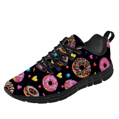 Donuts Shoes,Womens Running Shoes,Fashion Sneakers,Gifts for Her Him