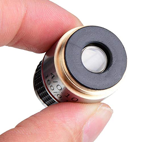 4X 185 Biological Microscope Achromatic Objective Lens - Aluminum Alloy 160/0.17
