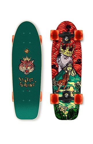 Streetsurfing - Cruiser Cruiser Kicktail 28", patineta Unisexo, Black, One Size - 06-08-020-2