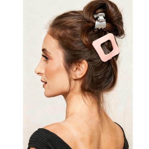 Pinzas cuadradas para cabello, set de 4 multicolor miniatura 4