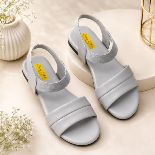 Image of Women's Comfortable Fashion Flat Sandals Open-Toe Casual Sandals Lightweight Slip-On Daily Wear Footwear