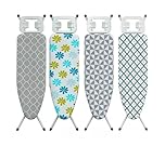 Lightweight Folding Ironing Board Iron Board Iron Rest Sturdy 4 Leg With Strong Frame And 100% Cotton Cover Ironing Boards Free Standing Compact Easy Carry (Large (110 x 33cm))