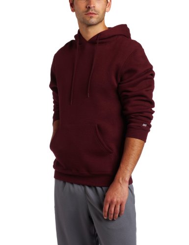 Soffe Men's Training Fleece Hooded Sweatshirt Maroon Small