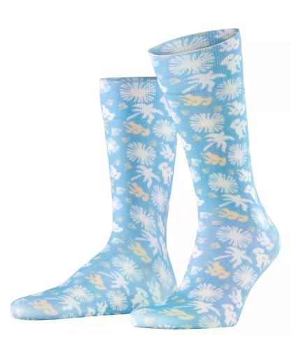 Burlington Herren Socken Lagoon M So Baumwolle gemustert 1 Paar, Blau Light Blue 6541, 40-46