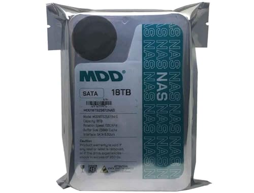 Image of MDD MAXDIGITALDATA MDD (MDD18TS25672NAS) 18TB 7200 RPM 256MB Cache SATA 6.0Gb /s 3.5'' Internal NAS Hard Drive (Renewed)