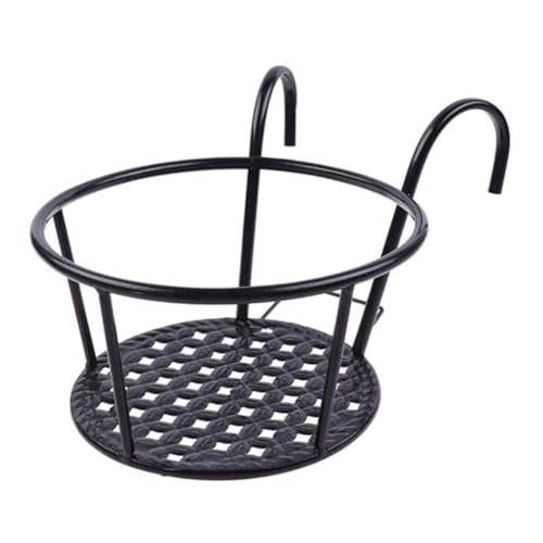 Support de pot de fleur suspendu pour balustrade de balcon extérieur