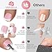 UNA GELLA French Toe Nail Press Ons, Pre-Etched 15 Sizes 180Pcs Sharp Square X-Soft Pink Press On Toenails False Toes Soft Gel Square Full Cover Fake Toenails for Nail Extensions DIY Salon Pedicure