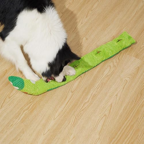 Schneckenspielzeug für Hunde- Leckerli- Spender, Beißspielzeug aus Plüsch | Interaktives Spielzeug für Welpen, quietschendes Spielzeug für Hunde, Fr-3