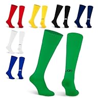 LION SPORTSWEAR Plain Cub Football Socks – Kids & Adult Sizes – Multiple Colours – Comfortable & Durable Sports Socks - Green | Medium (UK 4-7)