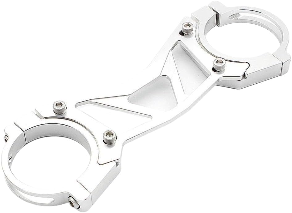Front Fork Brace Balance Bracket CNC Aluminum Compatible with NC750 NC700 S X NC750S NC750X NC700X DCT CB500X CB500F CBR500R CBR400R(Silver)