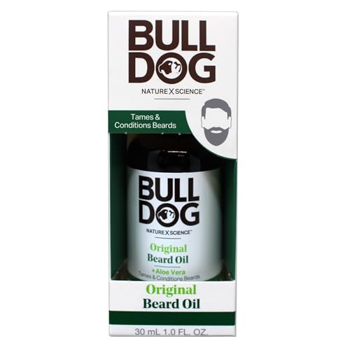 Bulldog Skincare - Aceite para Barba con Ingredientes Naturales - Aloe Vera, Aceite de Camelina y Té Verde - Suaviza, Amolda y Acondiciona tu Barba - Formato: 30 ml | 1 Unidad