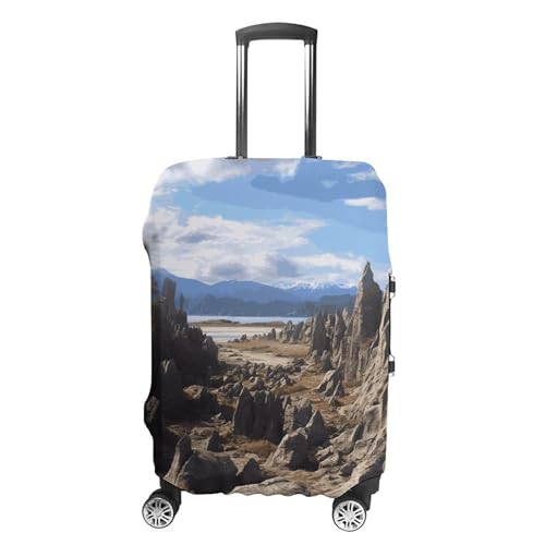 Travel Luggage Cover Washable Suitcase Cover Rocks Scenic Fashion Suitcase Protector Carry On Luggage Covers Protector Suitcase Fits 19