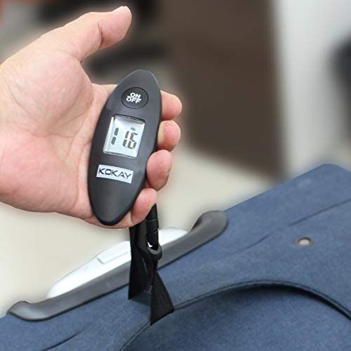Kokay, 056-0006, Balança Digital Portátil para Viagem, Ate 40 kg, (Acompanha Bateria Cr2032)