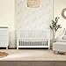 Babyletto Gelato 4-in-1 Convertible Crib with Toddler Bed Conversion in White and Washed Natural, Greenguard Gold Certified