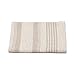 LinenMe Striped Huckaback Linen Linum Bath Towel, 28 by 51-Inch, Natural
