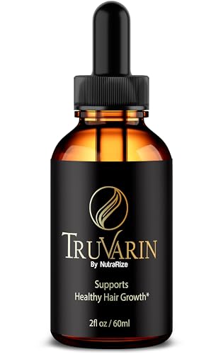 NutraRize TruVarin Drops - Official Truvarin to Support Healthy and Beautiful Hair, Natural Liquid Formula for Hair Growth and Healthy Scalp, Premium Tru Varin Gotas Review (30 Servings)