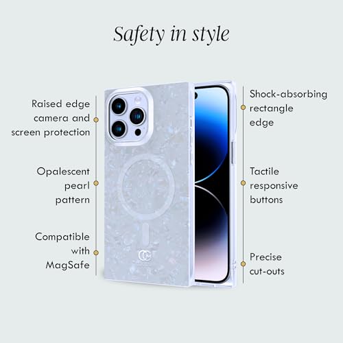 Image of COCOMII Rectangle for iPhone 13 Pro Case, Iridescent Opal