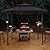MEWAY 8x5 Outdoor Grill Gazebo Canopy, BBQ Canopy Gazebo Tent for Patio,Barbecue,Grey