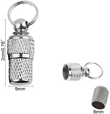 MaYuLa 10Pcs Dog ID Tags for Dogs Cat Name Tags Personalised Tag Barrel Tube with Address Name Label Anti -Lost Dog Cat Tag for Pet Puppy Collar