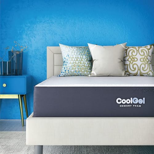 Classic Brands Cool Gel Chill Memory Foam 14-Inch Mattress with 2...