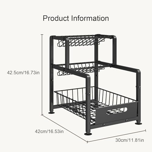 Solution sous évier coulissante en métal pour optimiser les placards étroits - 8