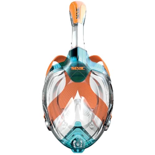 SEAC Libera, Máscara de Snorkel Facial Completa, Silicona hipoalergénica, Liberación Rápida, Certificada EN136:2000, 4 Tallas miniatura 2