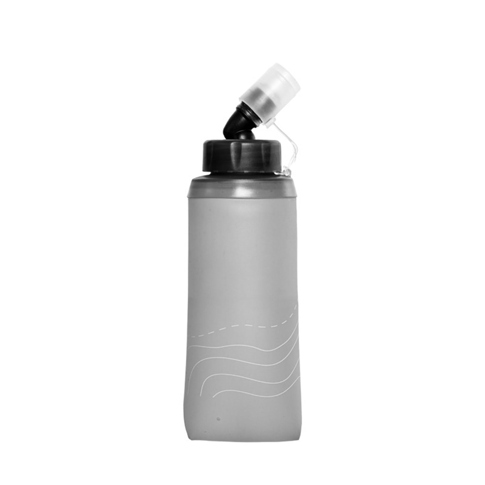 Botella de agua plegable portátil para viajes de acampada y ciclismo
