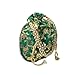 Women's Velvet Embroidered Potli Bag Purse Pouch Drawstring Bag Golden Work Wedding Gift for Women (Green)