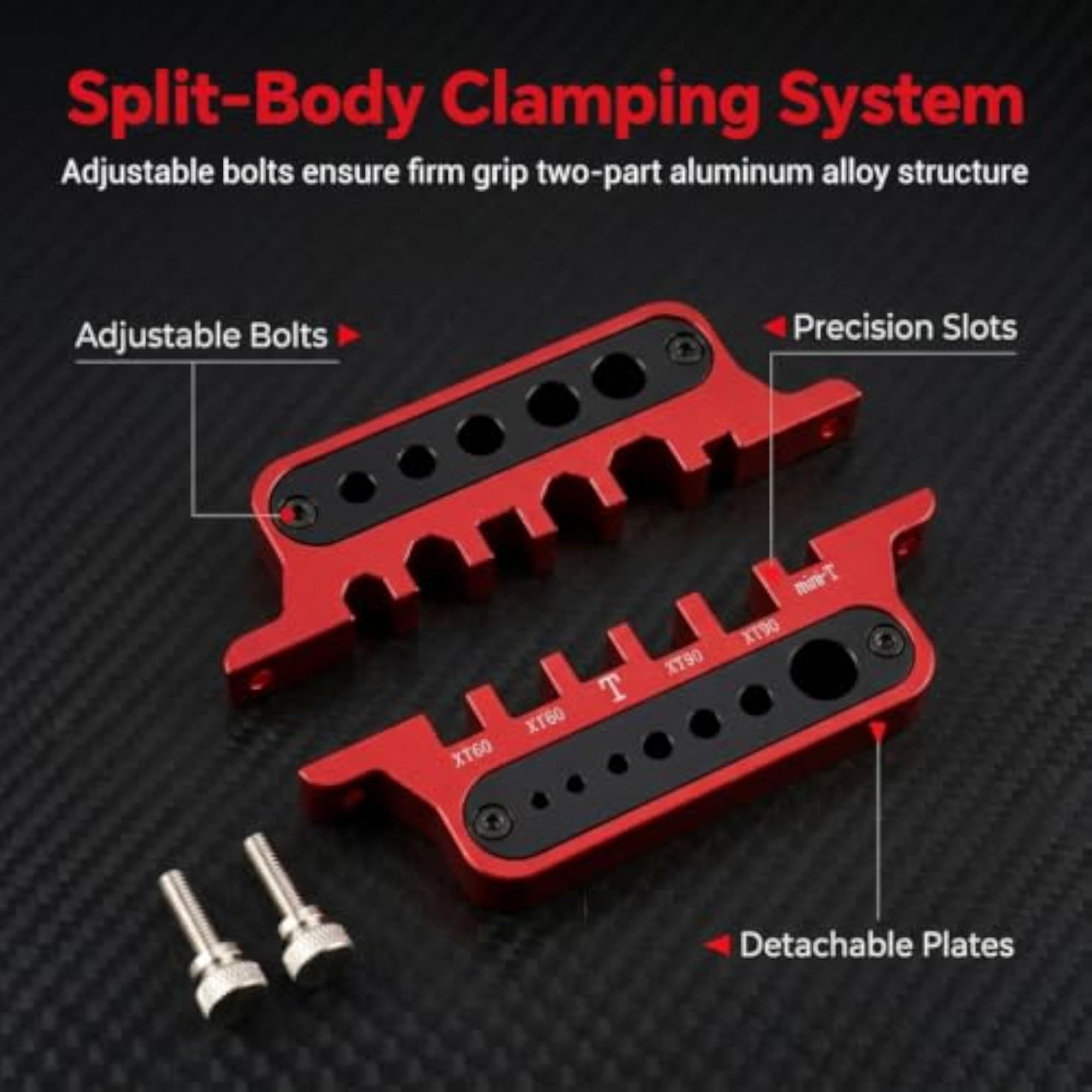 Aluminum Soldering Jig Holder for XT60 XT90 Connectors