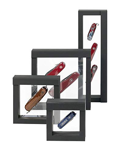 Cadre NIMBUS 265 Lindner 4832 noir pour présentation d'objets de collection