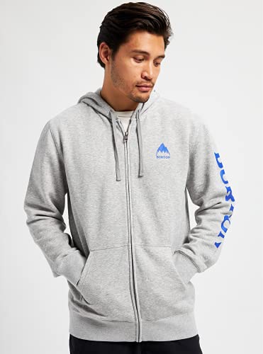 Burton Men's Standard Elite Full Zip, Gray Heather, Large #TOP2