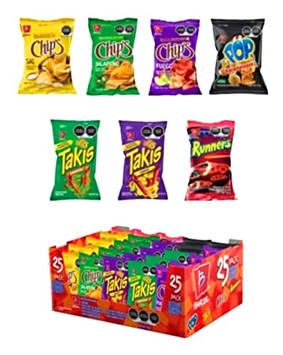 Takis Fuego Barcel Variety 25Pack. Chips Fuego - Takis Fuego - Takis Corn Pops And More. #TOP19
