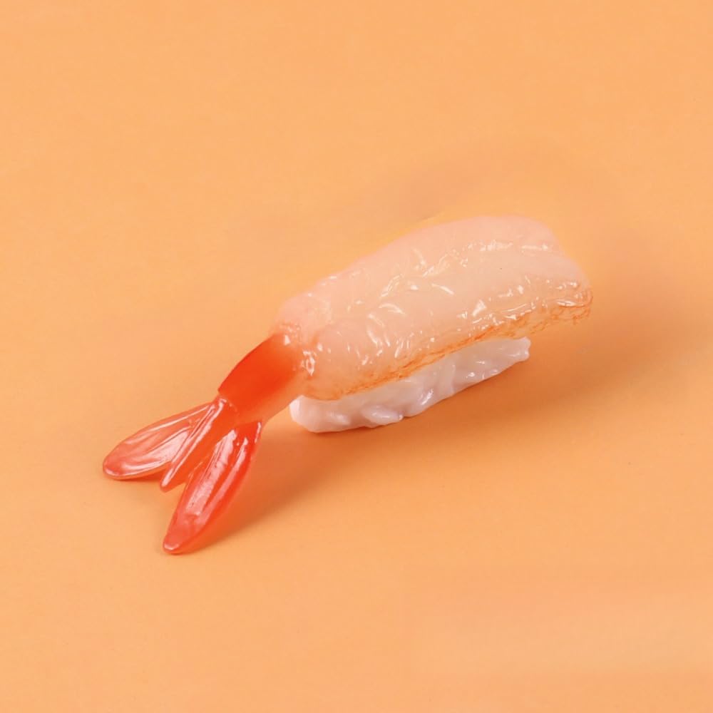 Wood Sushi Fridge Magnets, Set of 5