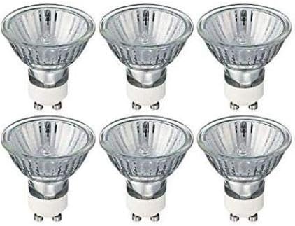 Halogen 6X GU10 spotlights, 40 W, Warm White