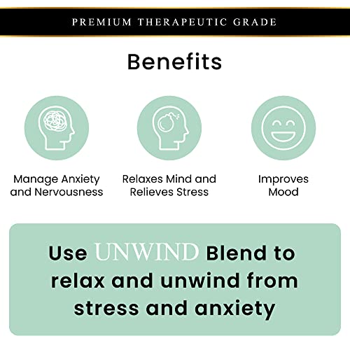 Handcraft Unwind Essential Oil Blend 0.33 Fl Oz – Essential Oils For Diffusers For Home – Relaxing And Calm Essential Oil For Men & Women, With Bergamot, Grapefruit And Ylang Ylang Aromatherapy Oils #TOP3